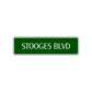Stooges Boulevard Road Aluminum Metal Novelty Street Plate Sign Wall Gift Decor