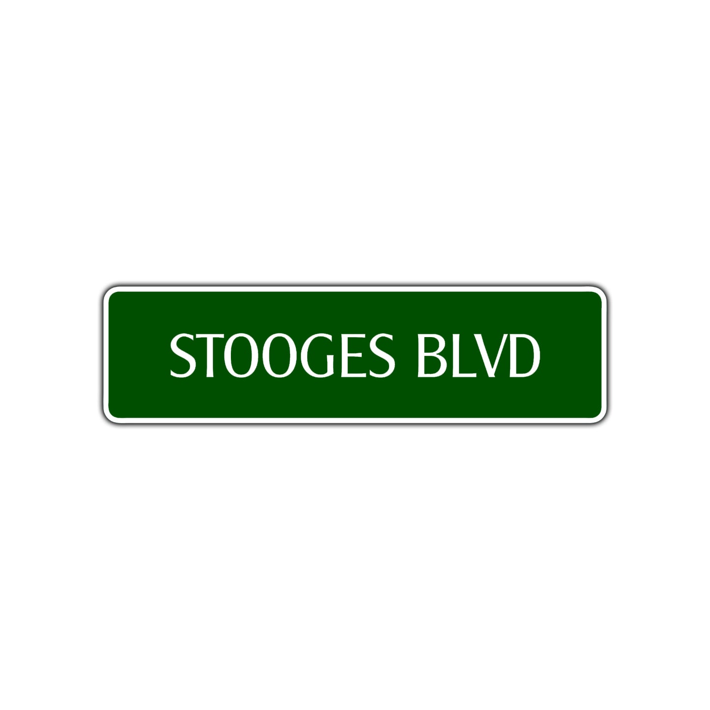 Stooges Boulevard Road Aluminum Metal Novelty Street Plate Sign Wall Gift Decor