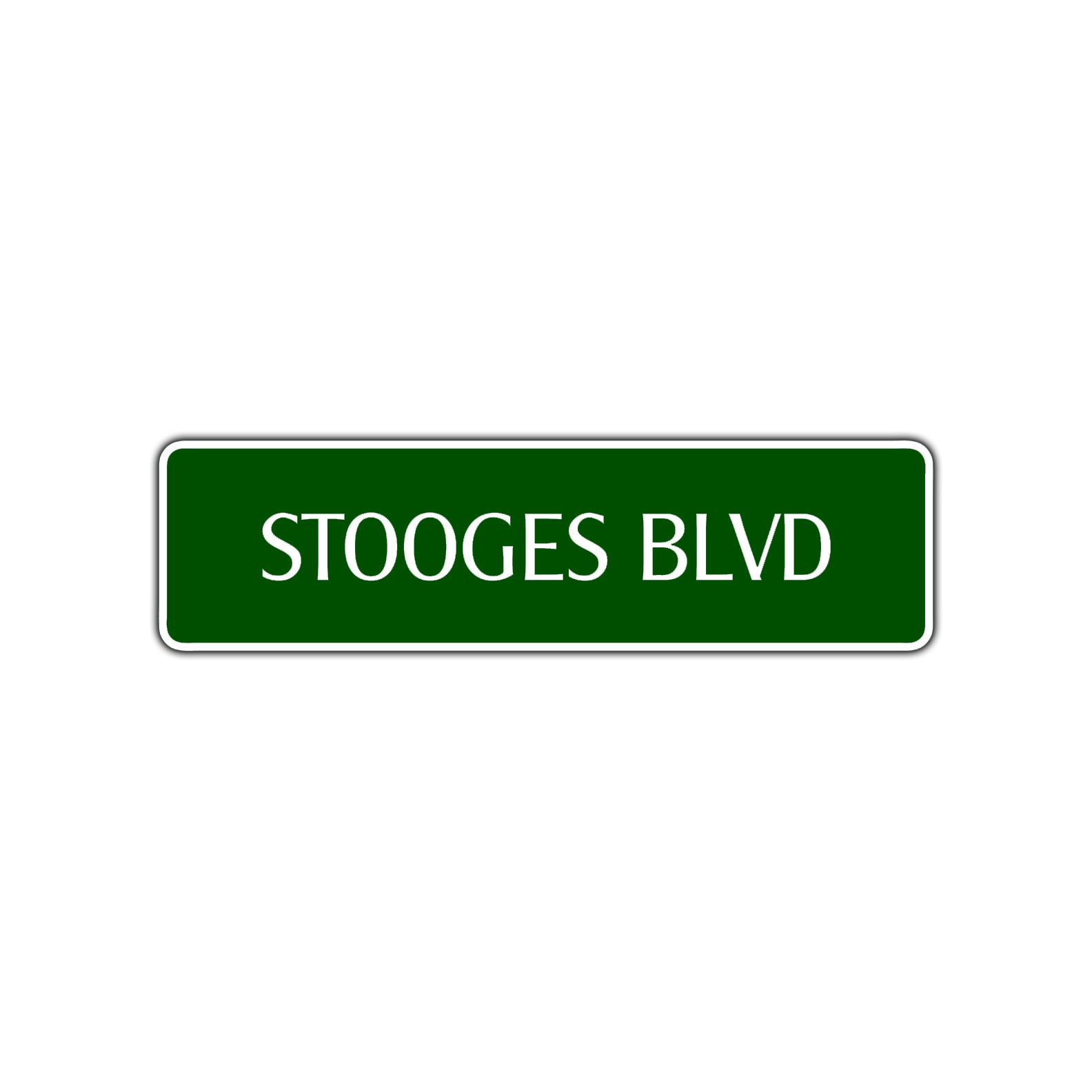 Stooges Boulevard Road Aluminum Metal Novelty Street Plate Sign Wall Gift Decor