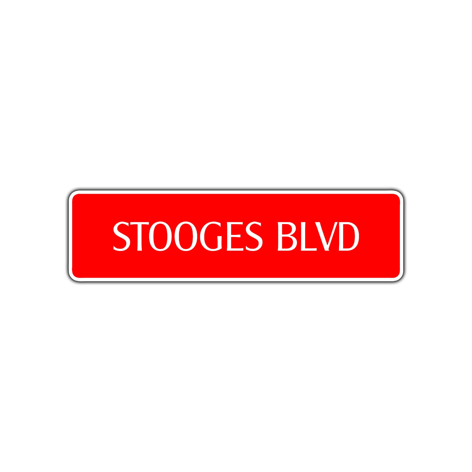 Stooges Boulevard Road Aluminum Metal Novelty Street Plate Sign Wall Gift Decor