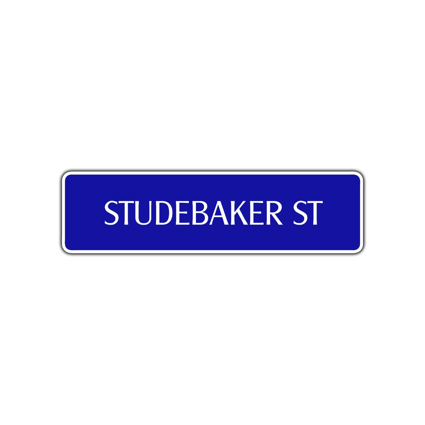 Studebaker St Road Aluminum Metal Novelty Street Plate Sign Wall Gift Decor