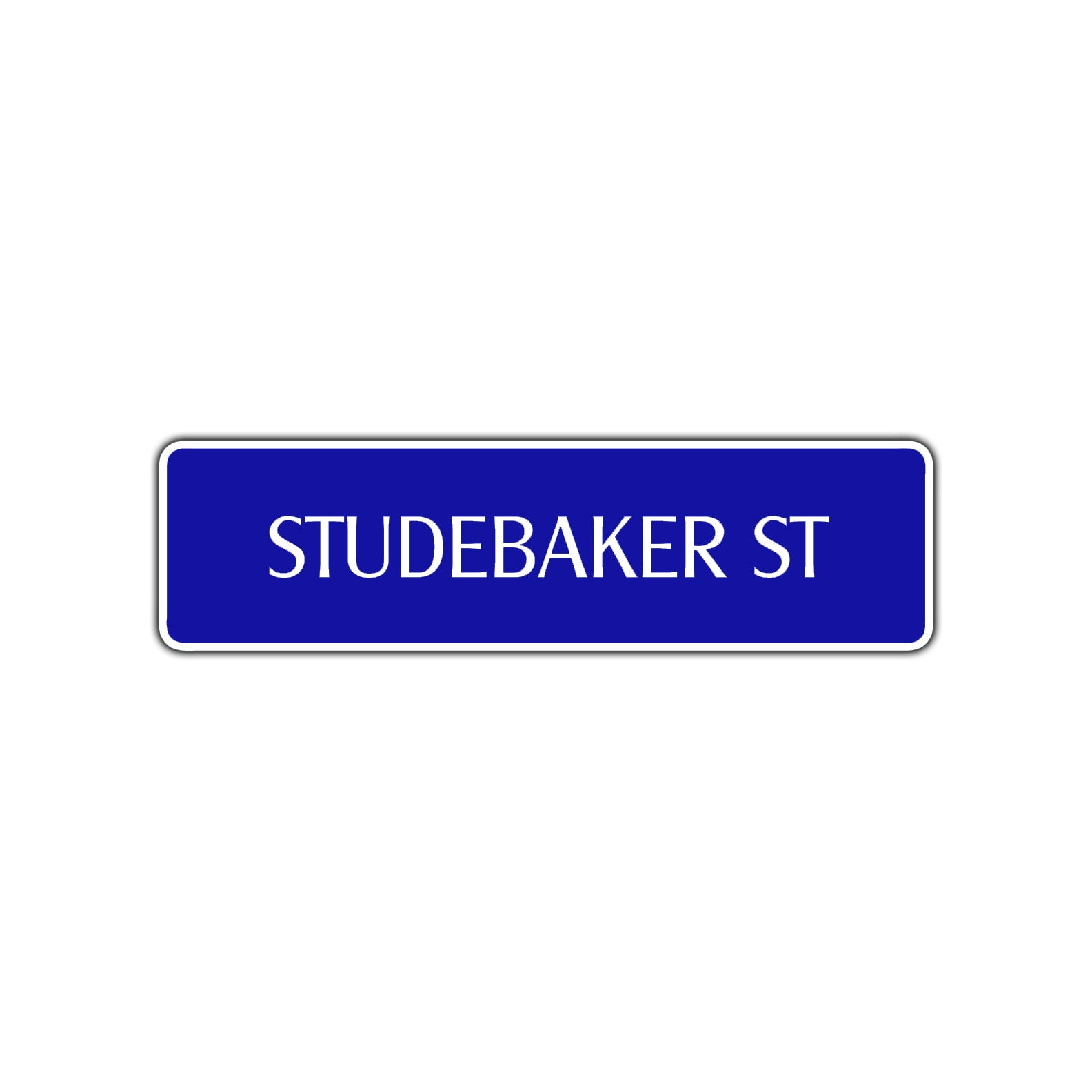Studebaker St Road Aluminum Metal Novelty Street Plate Sign Wall Gift Decor
