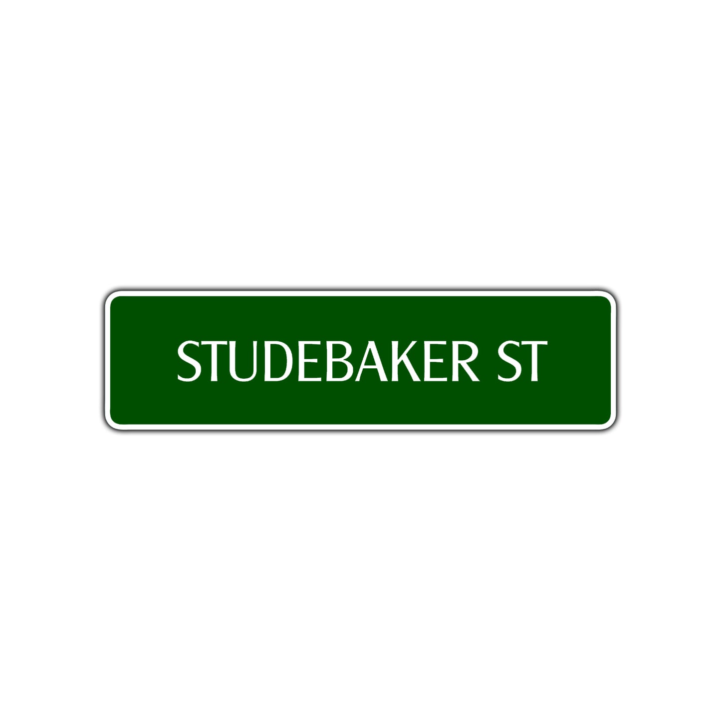 Studebaker St Road Aluminum Metal Novelty Street Plate Sign Wall Gift Decor