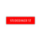 Studebaker St Road Aluminum Metal Novelty Street Plate Sign Wall Gift Decor