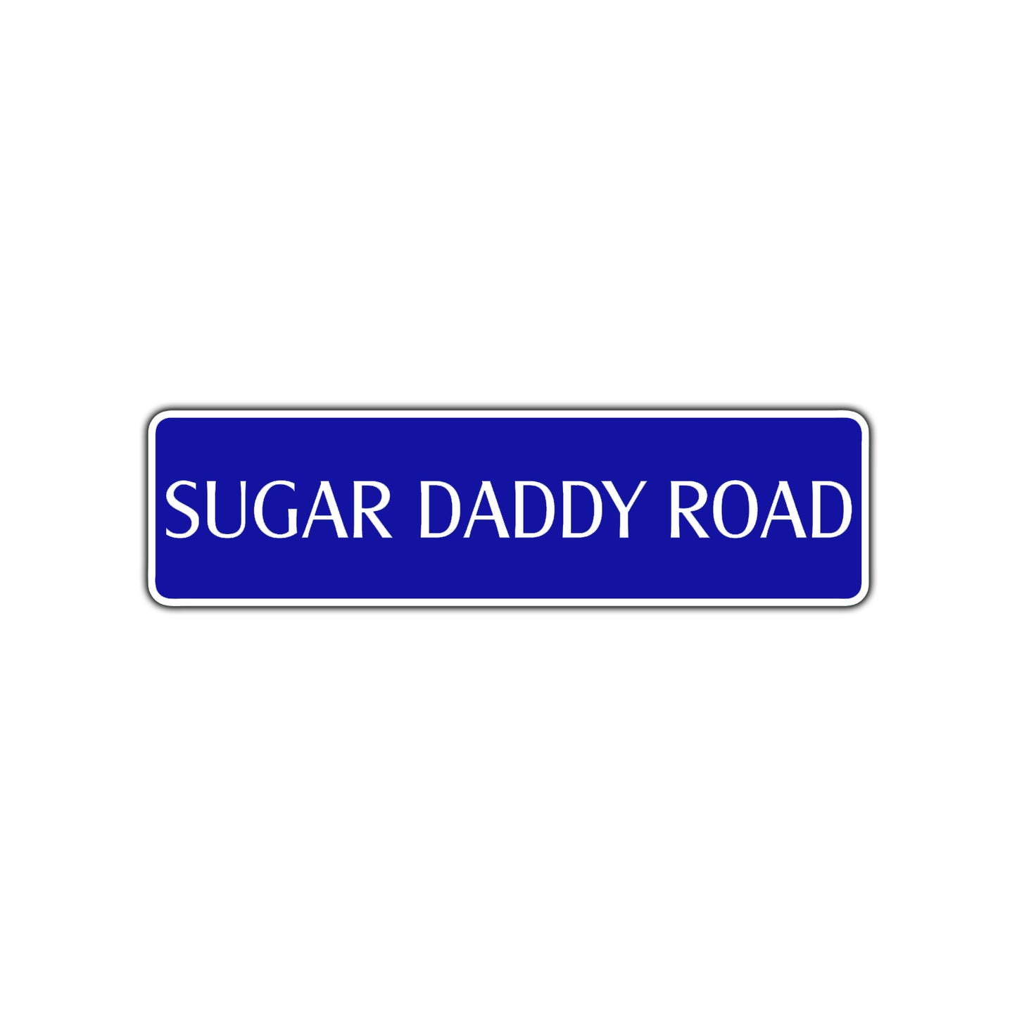 Sugar Daddy Road Aluminum Metal Novelty Street Plate Sign Wall Gift Decor