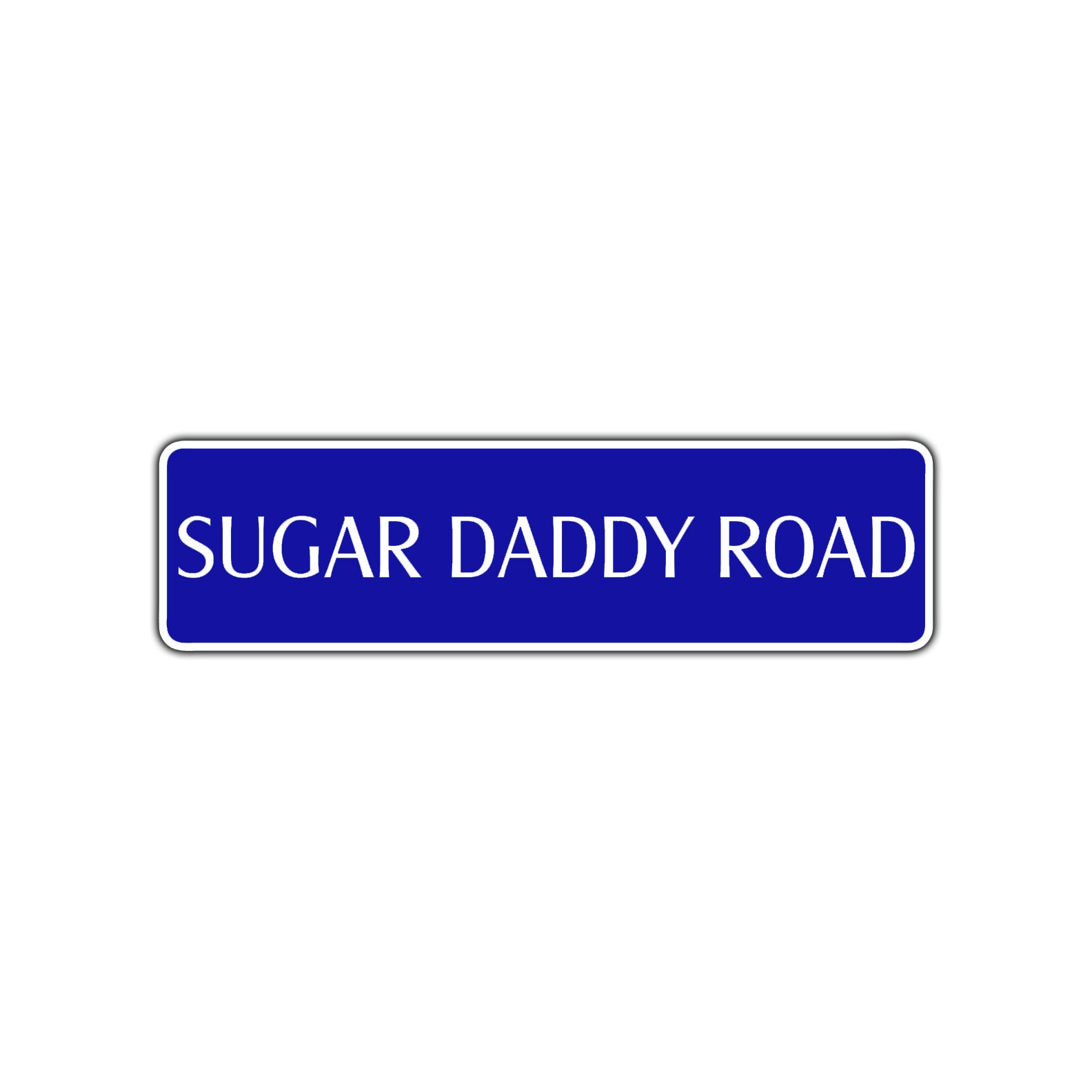 Sugar Daddy Road Aluminum Metal Novelty Street Plate Sign Wall Gift Decor