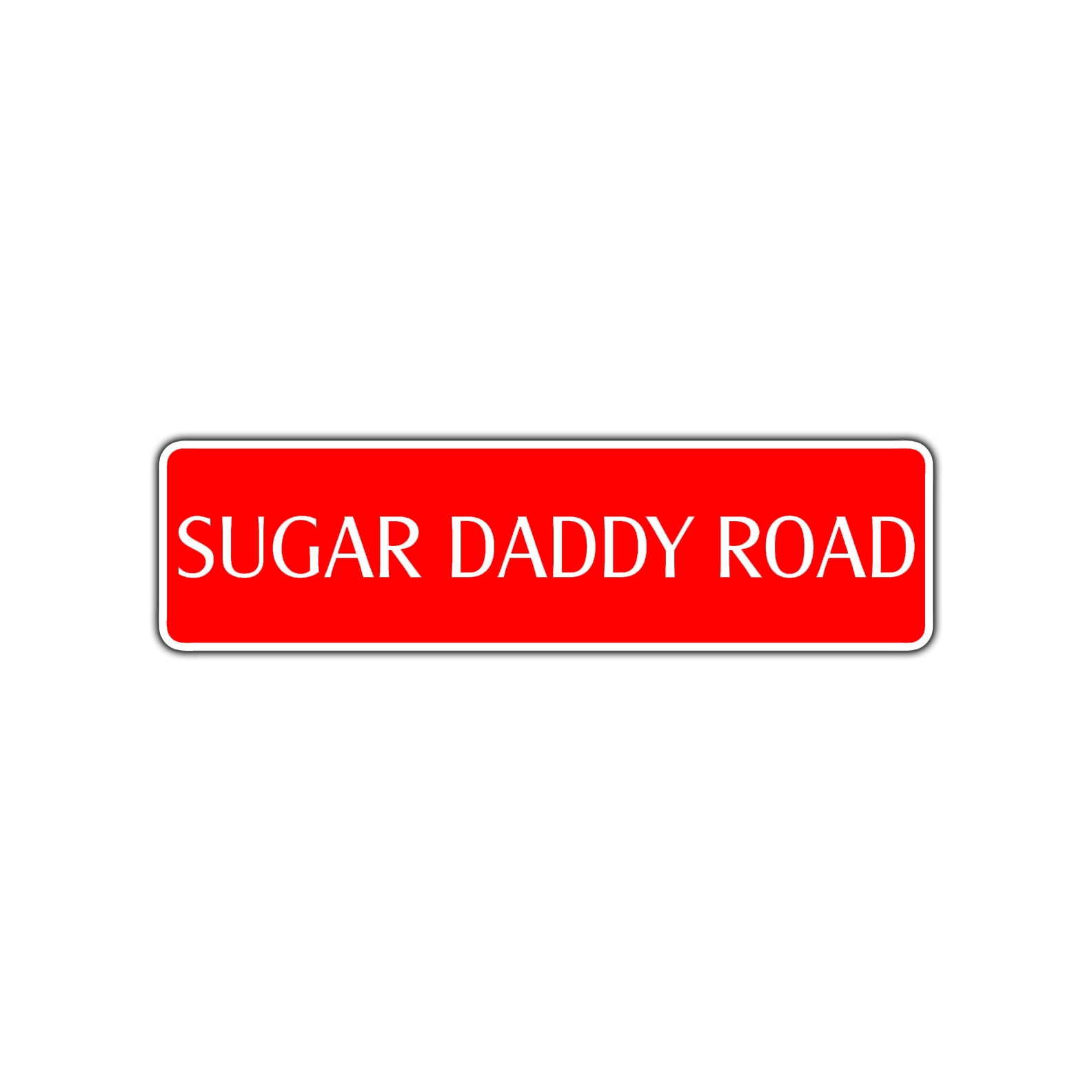 Sugar Daddy Road Aluminum Metal Novelty Street Plate Sign Wall Gift Decor
