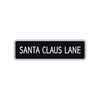 Santa Claus Lane Christmas Road Aluminum Metal Novelty Street Plate Sign Wall Gift Decor
