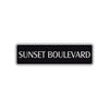 Sunset Boulevard Beach Road Aluminum Metal Novelty Street Plate Sign Wall Gift Decor