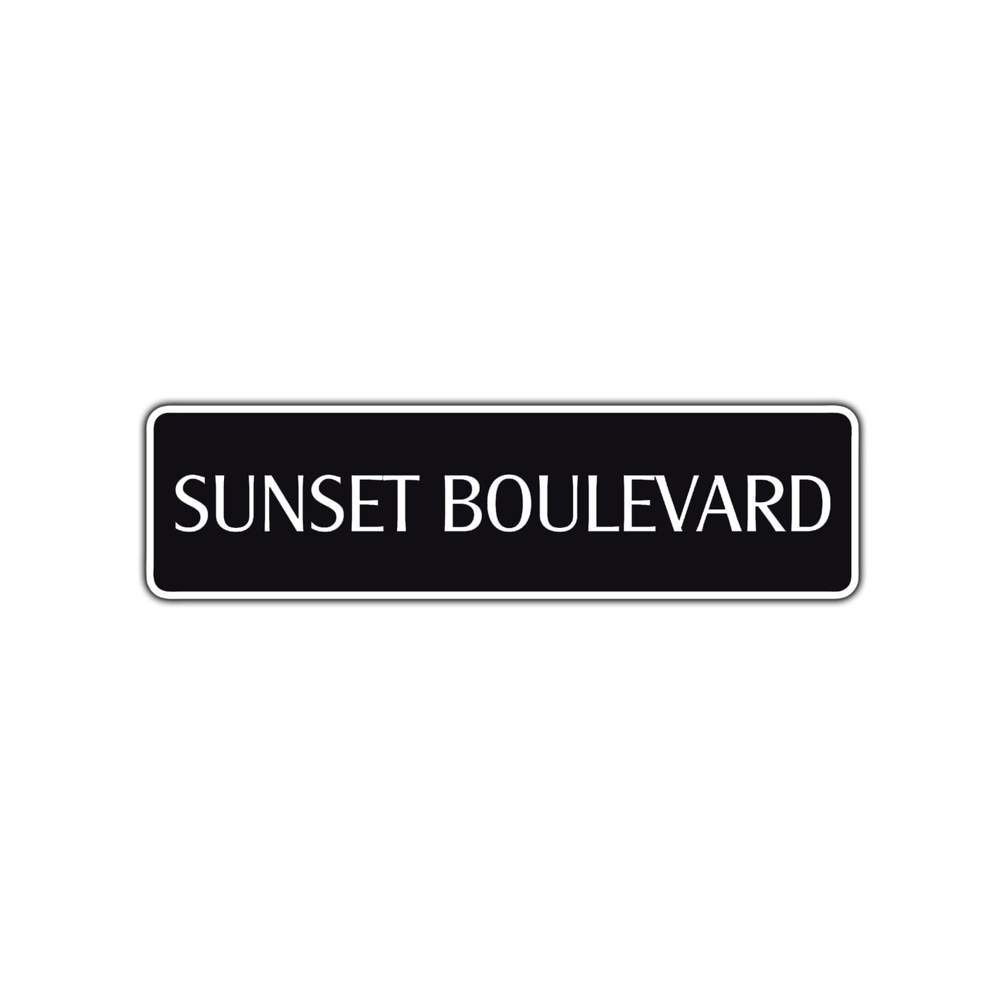 Sunset Boulevard Beach Road Aluminum Metal Novelty Street Plate Sign Wall Gift Decor