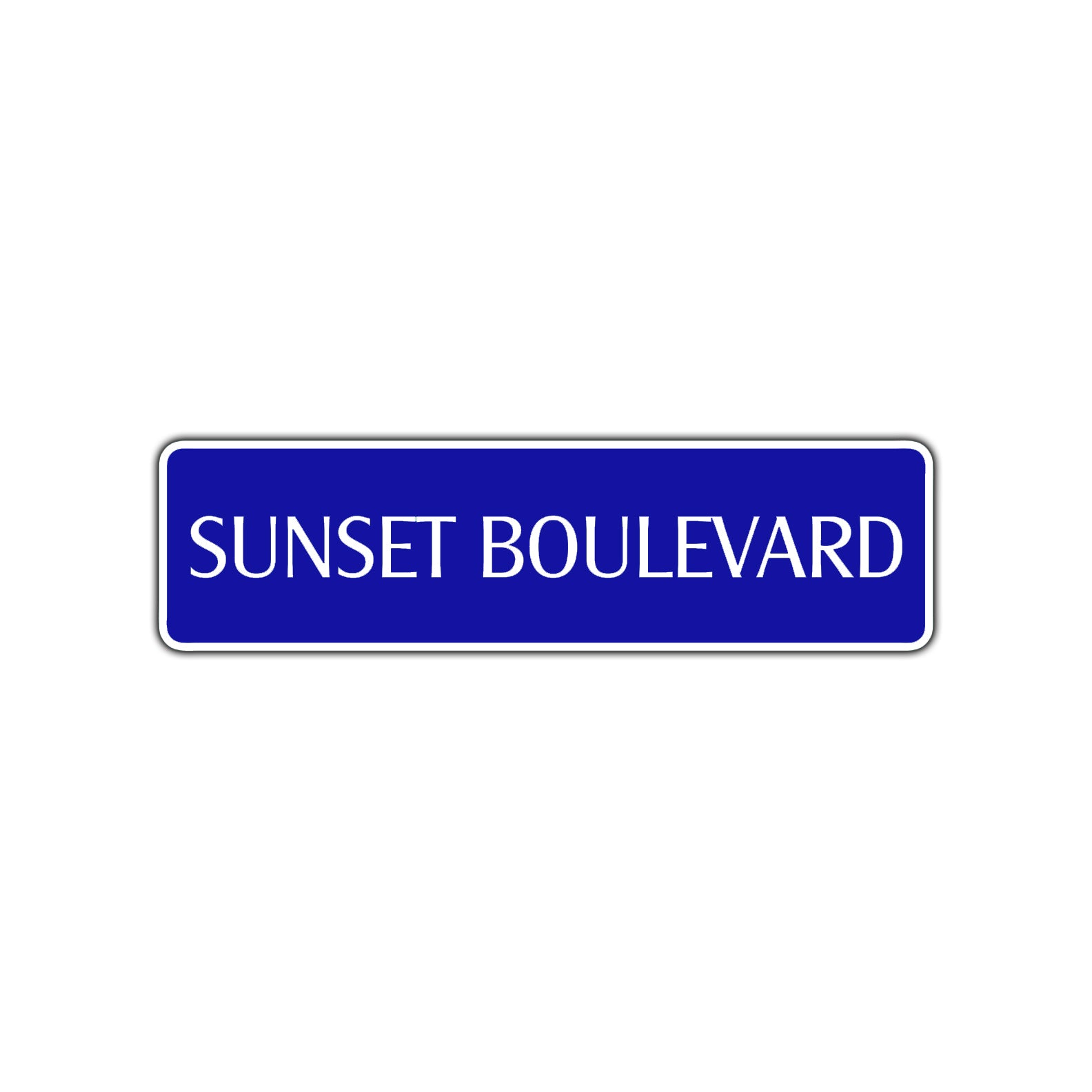 Sunset Boulevard Beach Road Aluminum Metal Novelty Street Plate Sign Wall Gift Decor