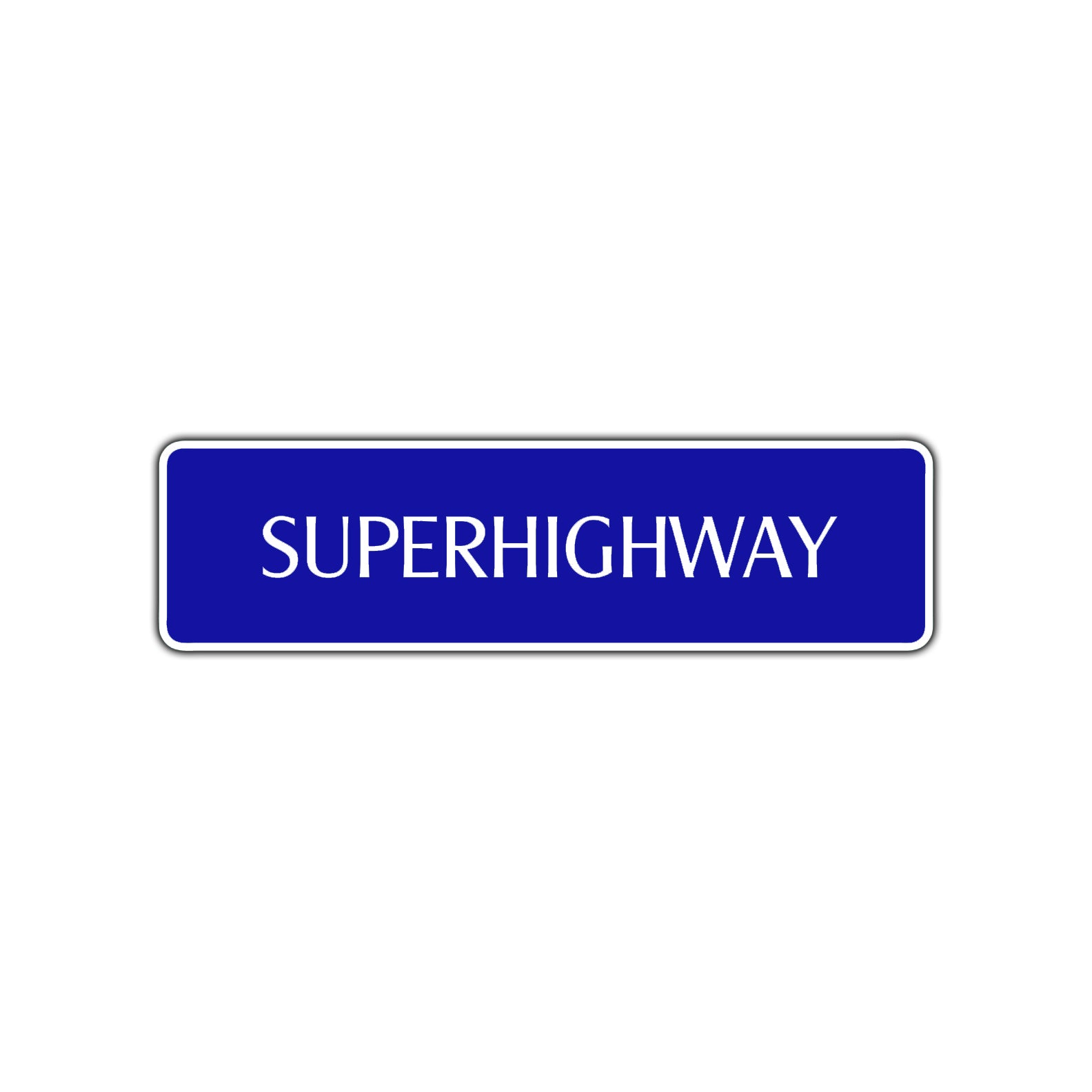 Superhighway Interstate Road Aluminum Metal Novelty Street Plate Sign Wall Gift Decor