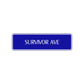 Survivor Avenue Road Aluminum Metal Novelty Street Plate Sign Wall Gift Decor