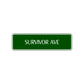 Survivor Avenue Road Aluminum Metal Novelty Street Plate Sign Wall Gift Decor