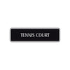 Tennis Court Road Aluminum Metal Novelty Street Plate Sign Wall Gift Decor