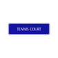 Tennis Court Road Aluminum Metal Novelty Street Plate Sign Wall Gift Decor