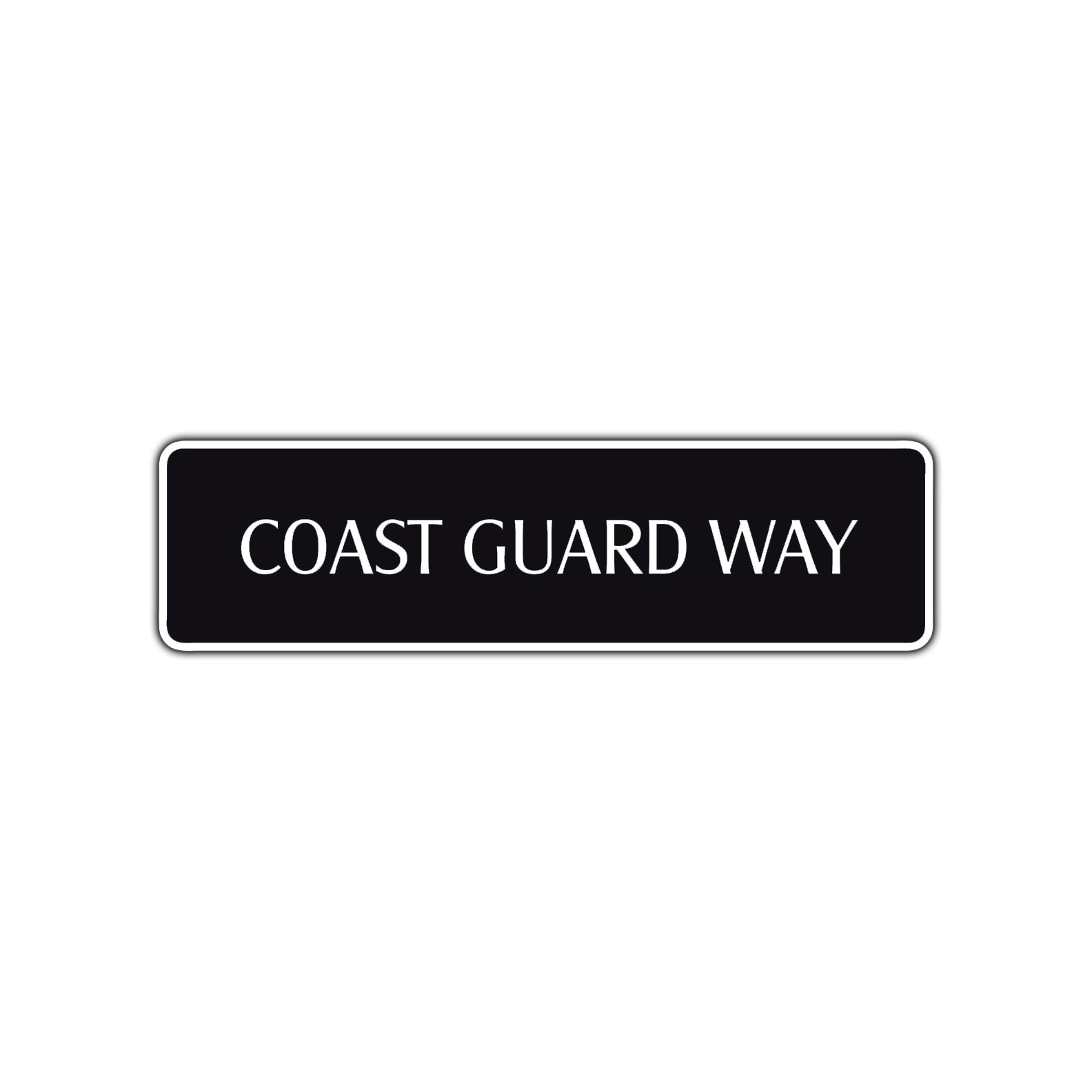 Coast Guard Way Road Aluminum Metal Novelty Street Plate Sign Wall Gift Decor
