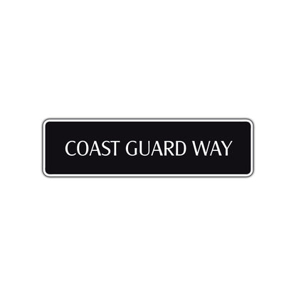 Coast Guard Way Road Aluminum Metal Novelty Street Plate Sign Wall Gift Decor