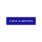 Coast Guard Way Road Aluminum Metal Novelty Street Plate Sign Wall Gift Decor