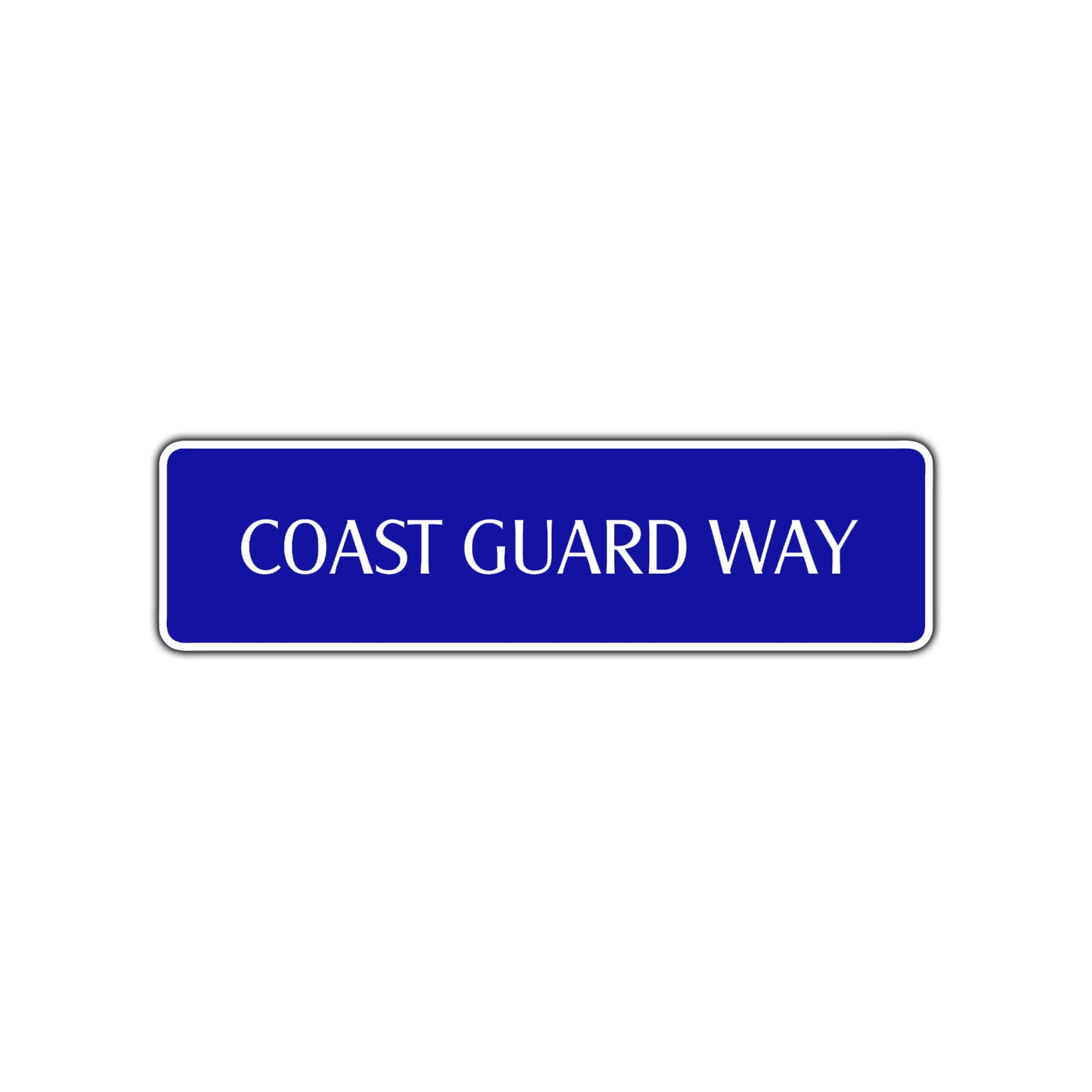 Coast Guard Way Road Aluminum Metal Novelty Street Plate Sign Wall Gift Decor