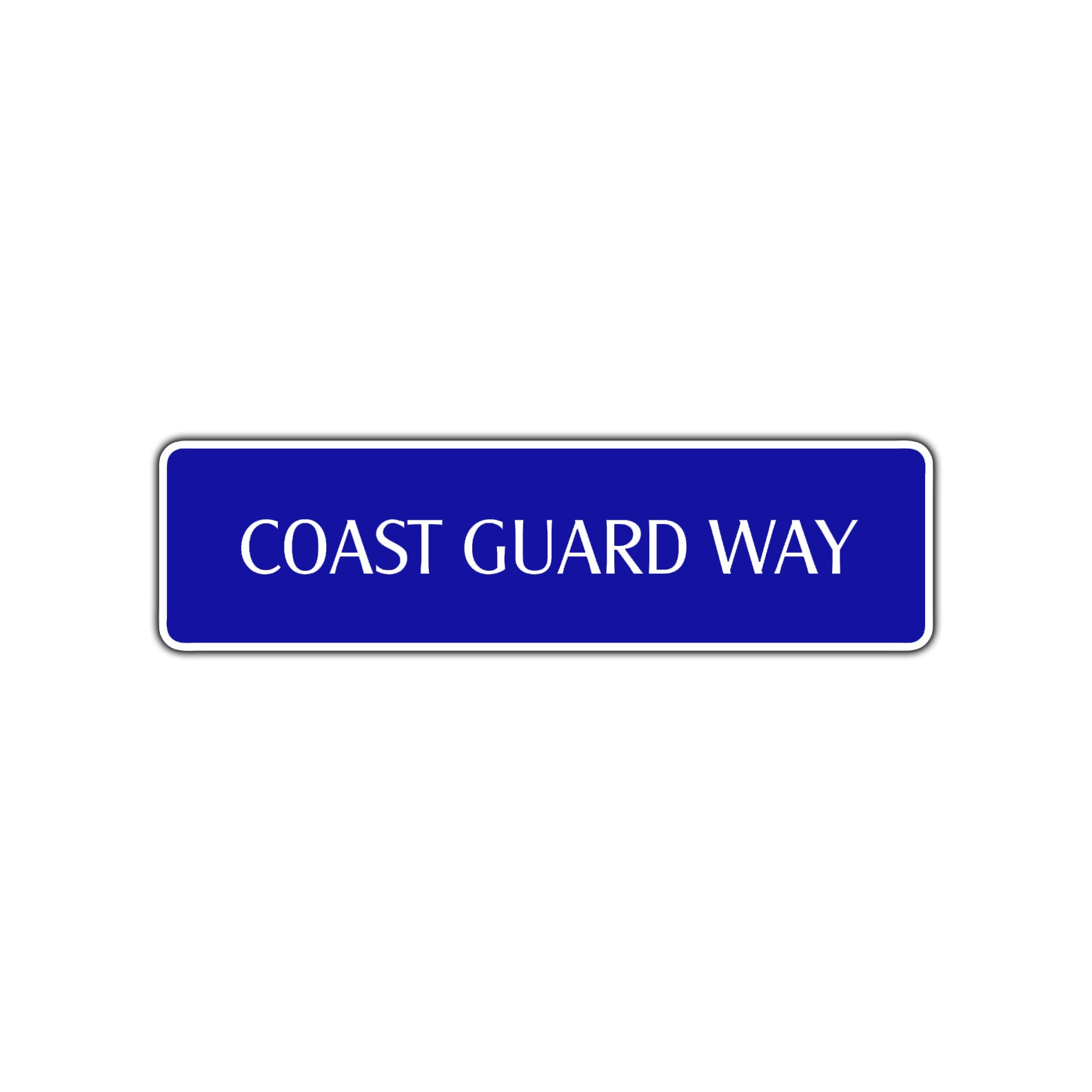 Coast Guard Way Road Aluminum Metal Novelty Street Plate Sign Wall Gift Decor