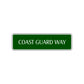 Coast Guard Way Road Aluminum Metal Novelty Street Plate Sign Wall Gift Decor
