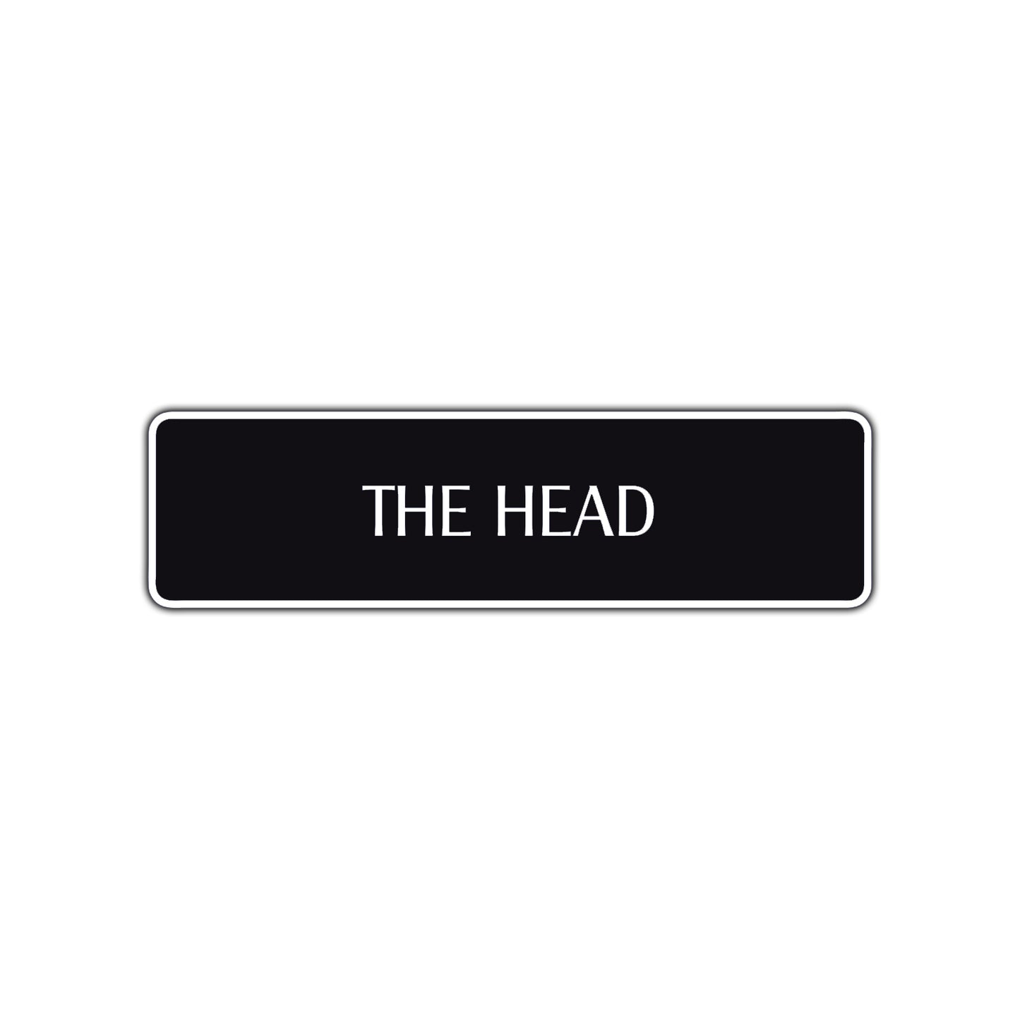 The Head Bathroom Road Aluminum Metal Novelty Street Plate Sign Wall Gift Decor