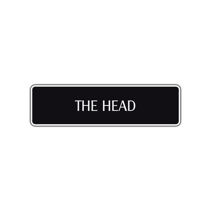 The Head Bathroom Road Aluminum Metal Novelty Street Plate Sign Wall Gift Decor
