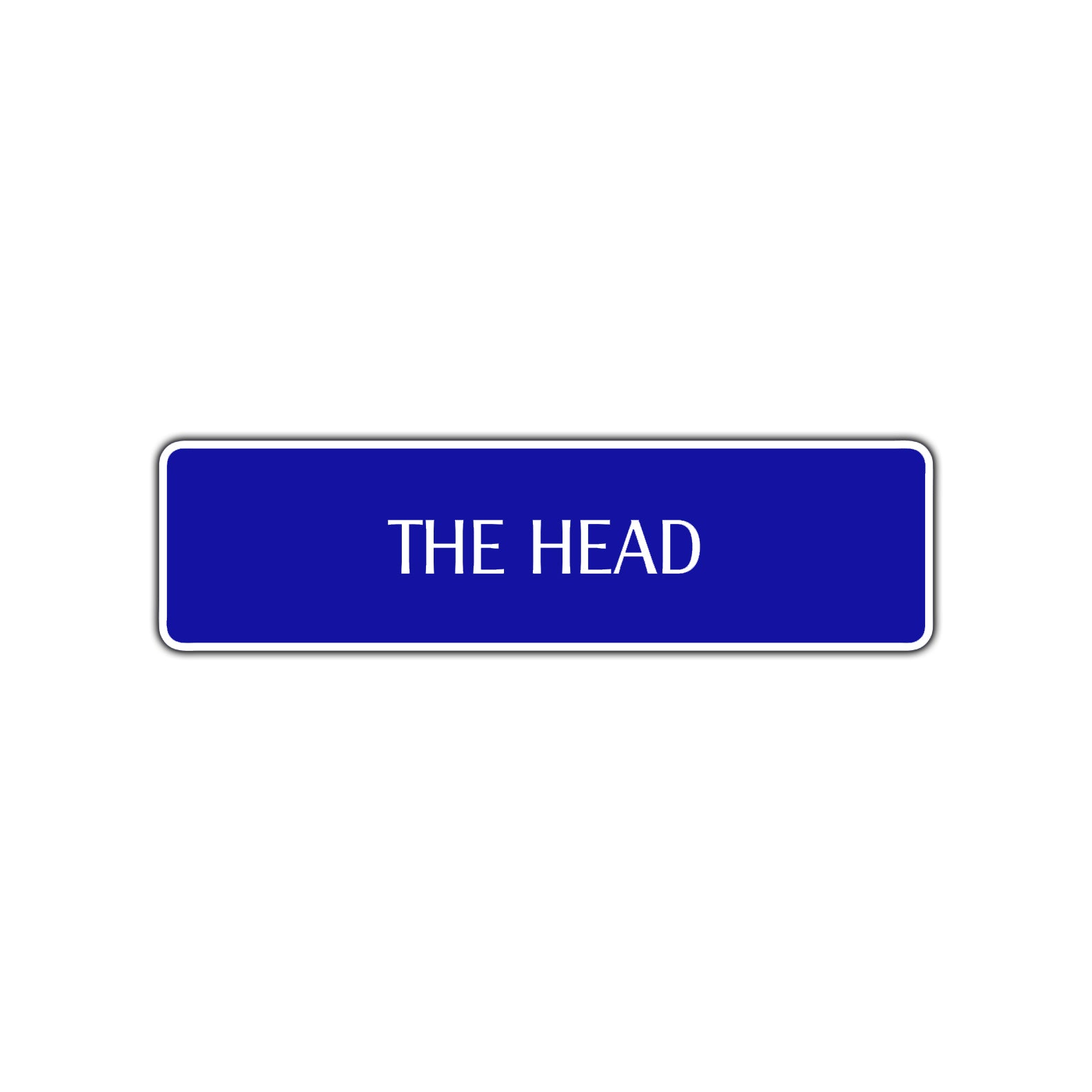 The Head Bathroom Road Aluminum Metal Novelty Street Plate Sign Wall Gift Decor