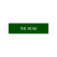 The Head Bathroom Road Aluminum Metal Novelty Street Plate Sign Wall Gift Decor