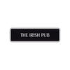 The Irish Pub Road Aluminum Metal Novelty Street Plate Sign Wall Gift Decor