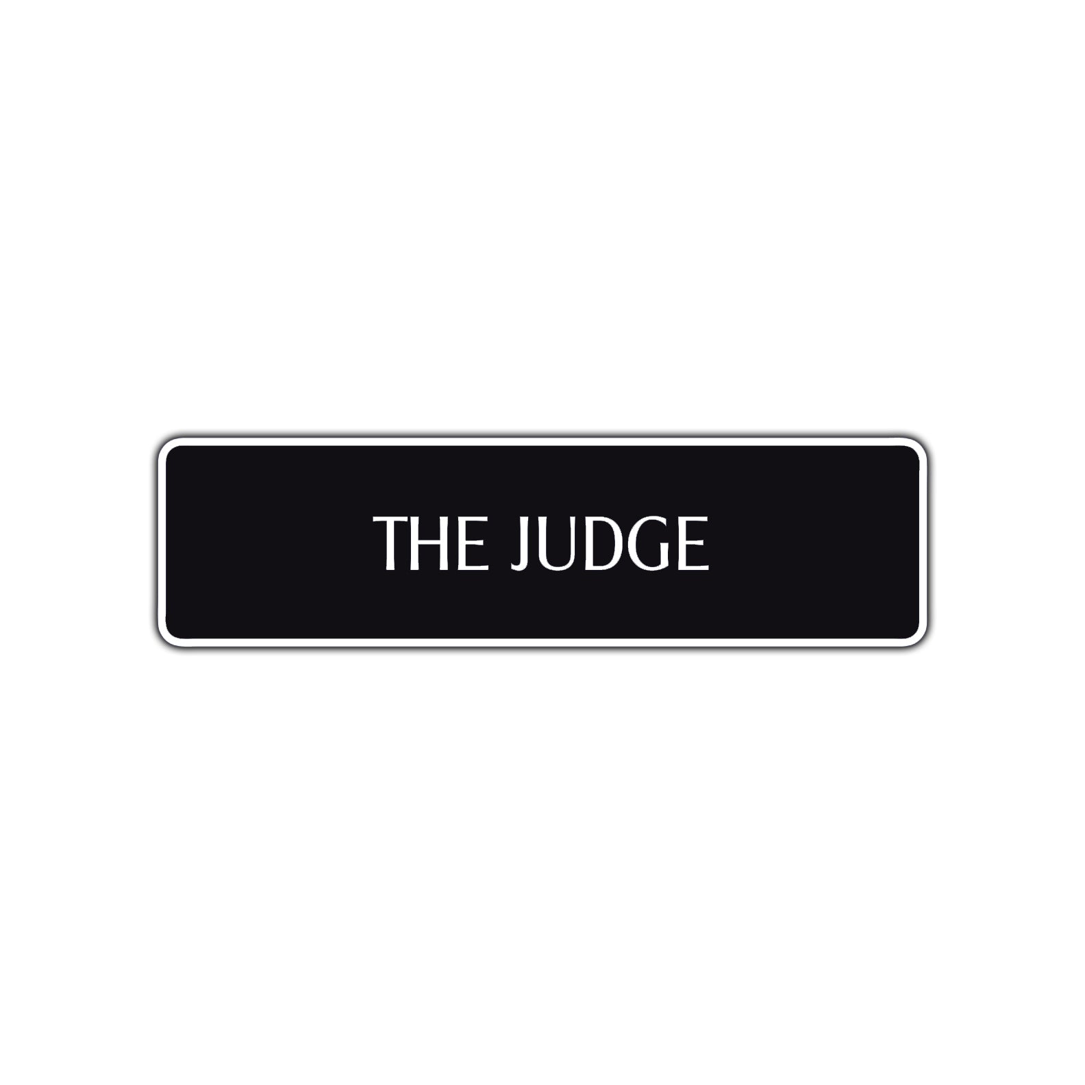 The Judge Law Courthouse Road Aluminum Metal Novelty Street Plate Sign Wall Gift Decor