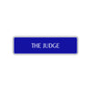 The Judge Law Courthouse Road Aluminum Metal Novelty Street Plate Sign Wall Gift Decor