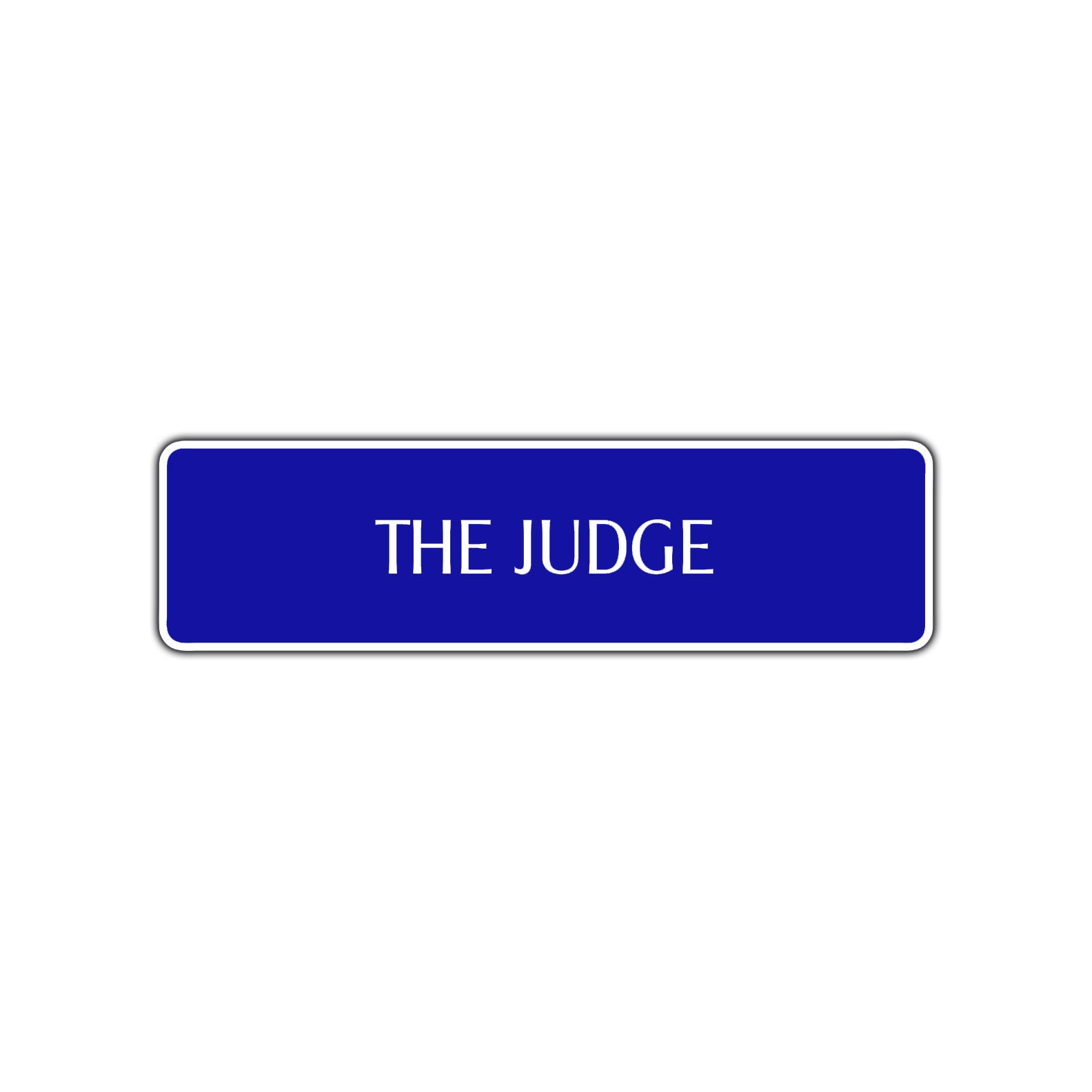 The Judge Law Courthouse Road Aluminum Metal Novelty Street Plate Sign Wall Gift Decor