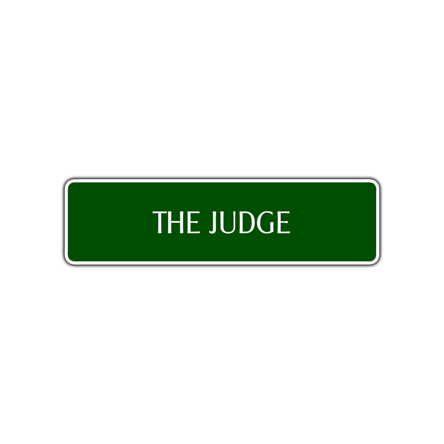 The Judge Law Courthouse Road Aluminum Metal Novelty Street Plate Sign Wall Gift Decor