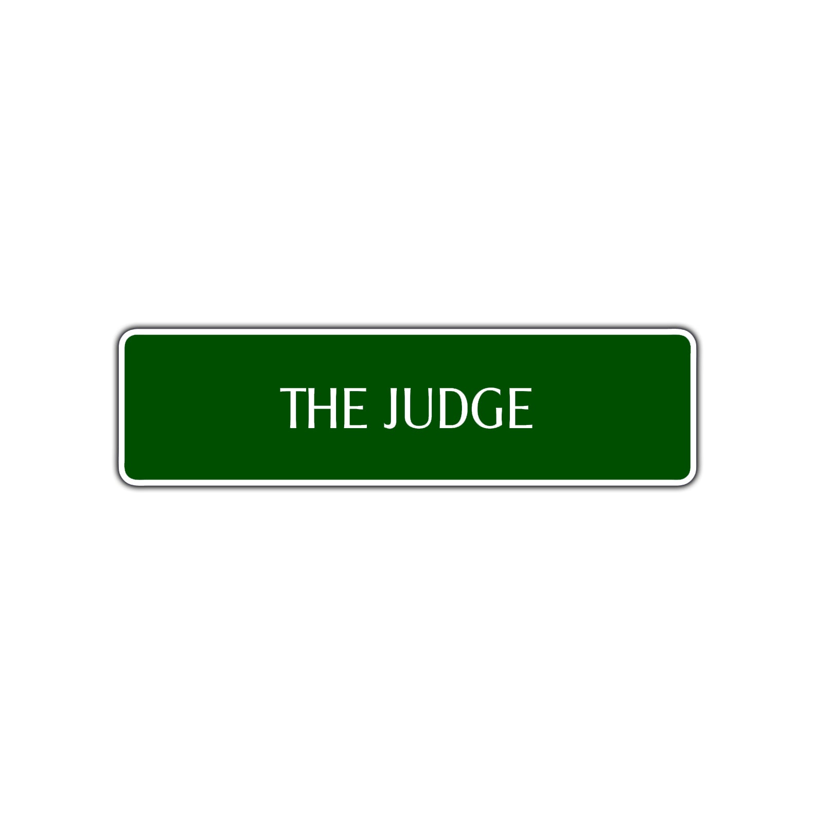 The Judge Law Courthouse Road Aluminum Metal Novelty Street Plate Sign Wall Gift Decor