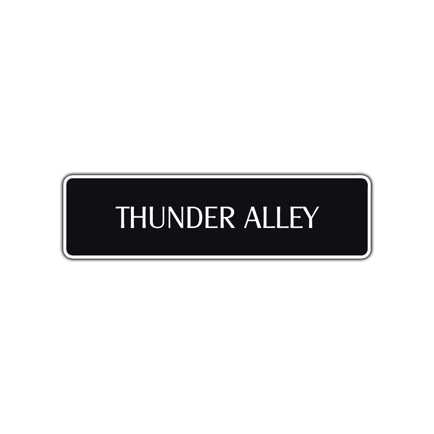 Thunder Alley Road Aluminum Metal Novelty Street Plate Sign Wall Gift Decor