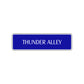 Thunder Alley Road Aluminum Metal Novelty Street Plate Sign Wall Gift Decor