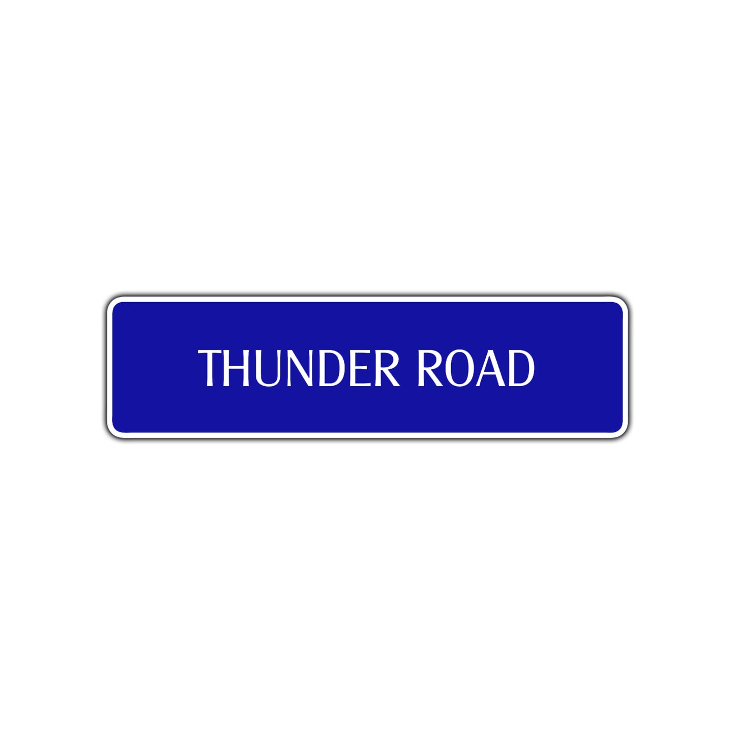 Thunder Road Aluminum Metal Novelty Street Plate Sign Wall Gift Decor