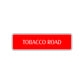 Tobacco Road Aluminum Metal Novelty Street Plate Sign Wall Gift Decor