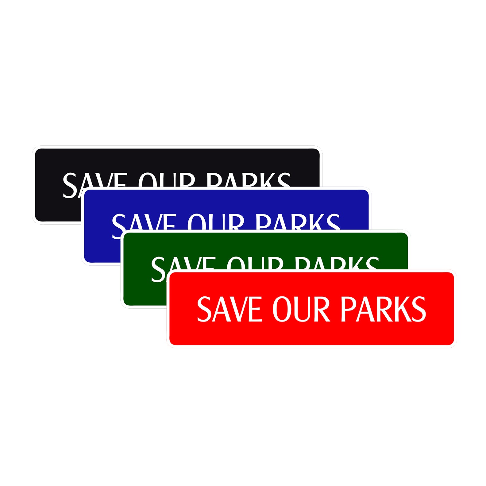 Save Our Parks Awareness Road Aluminum Metal Novelty Street Plate Sign Wall Gift Decor