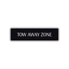 Tow Away Zone Road Aluminum Metal Novelty Street Plate Sign Wall Gift Decor