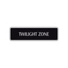 Twilight Zone Road Aluminum Metal Novelty Street Plate Sign Wall Gift Decor
