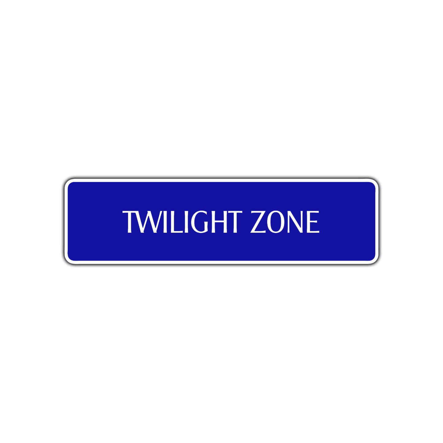 Twilight Zone Road Aluminum Metal Novelty Street Plate Sign Wall Gift Decor