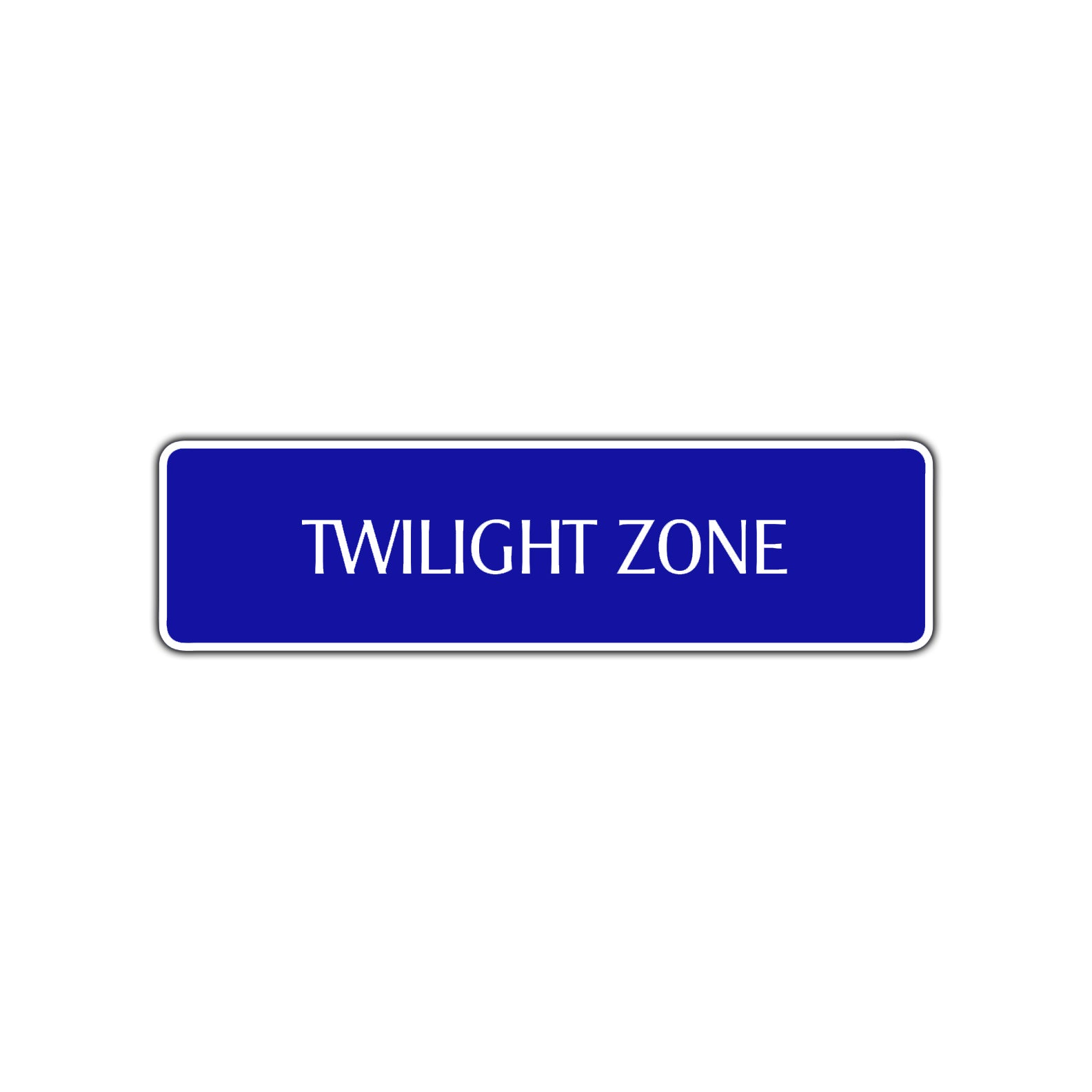 Twilight Zone Road Aluminum Metal Novelty Street Plate Sign Wall Gift Decor
