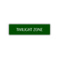 Twilight Zone Road Aluminum Metal Novelty Street Plate Sign Wall Gift Decor