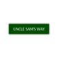 Uncle Sam's Way Road Aluminum Metal Novelty Street Plate Sign Wall Gift Decor