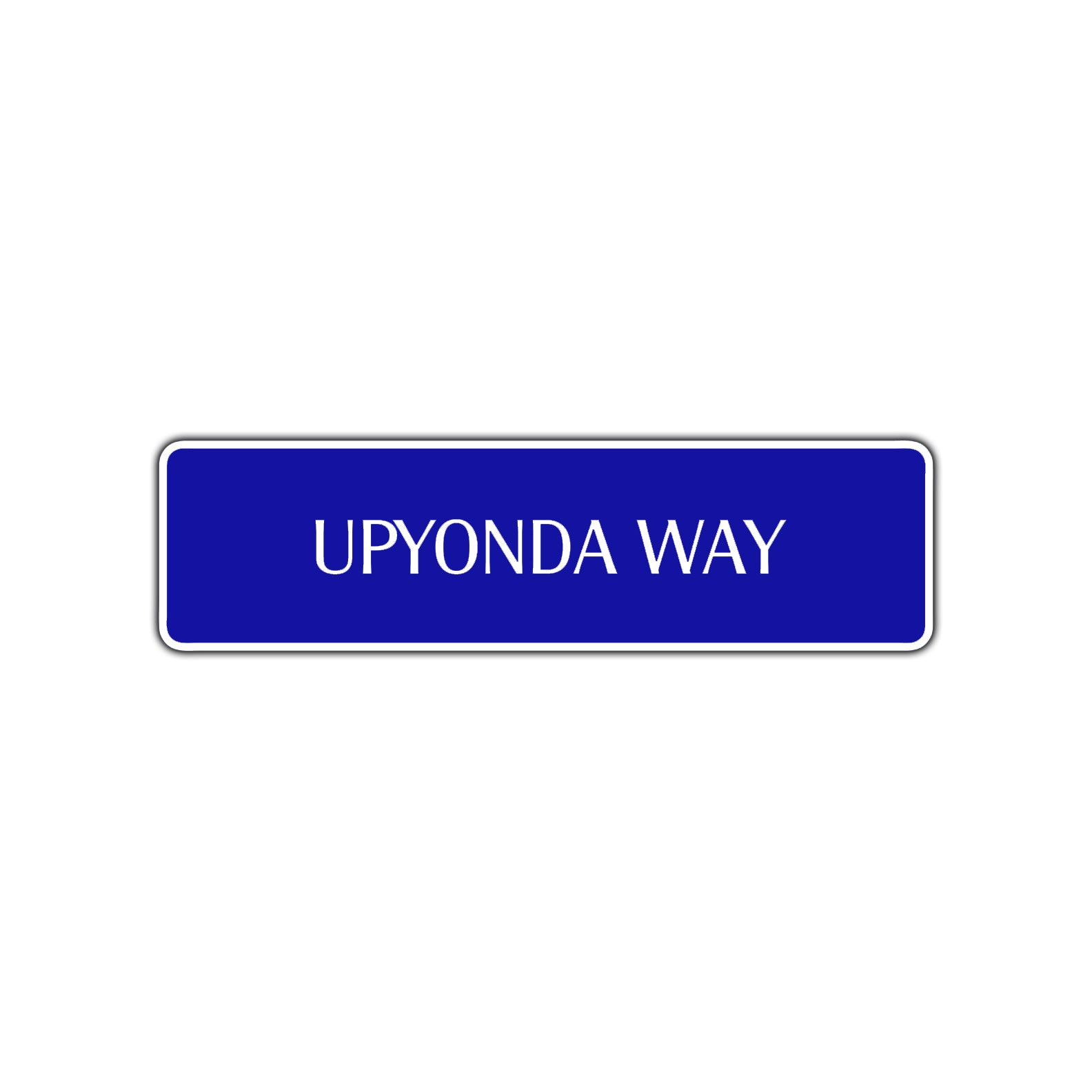 Upyonda Way Road Aluminum Metal Novelty Street Plate Sign Wall Gift Decor