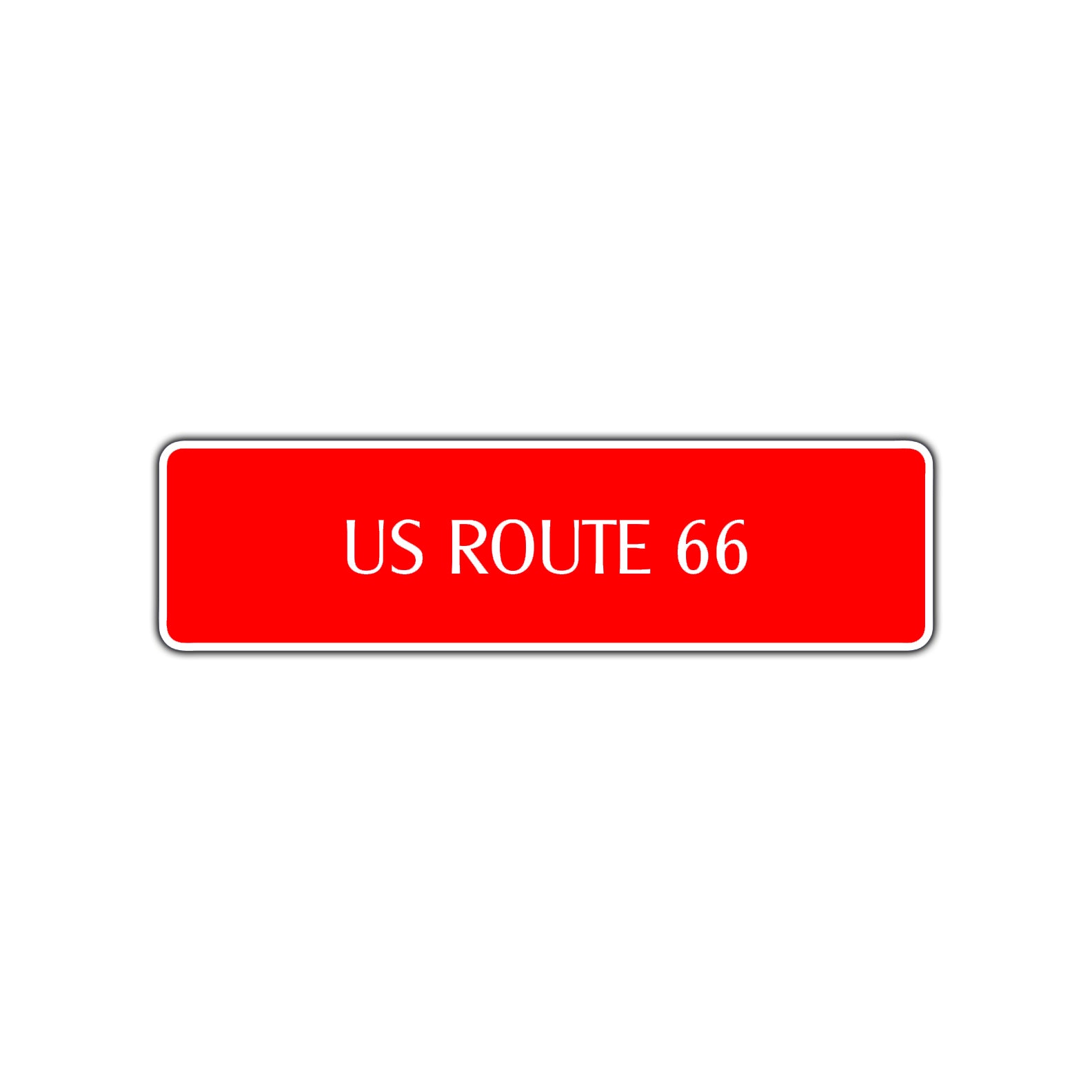 US Route 66 Road Aluminum Metal Novelty Street Plate Sign Wall Gift Decor