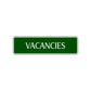 Vacancies Road Aluminum Metal Novelty Street Plate Sign Wall Gift Decor